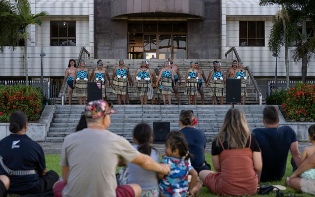 Pictured; Waitangi Day at Friendship Park, Samoa. Tauranga Kapa Haka performers Te Paringa Tai showcase at the public event hosted by the New Zealand High Commission in Samoa. Task Group Personnel were in attendence to support.

NZDF supports the Samoan Government during Operation Resolution.