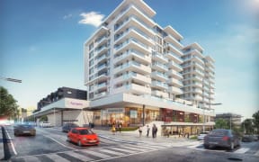 A render of the finished Elizabeth Towers development.