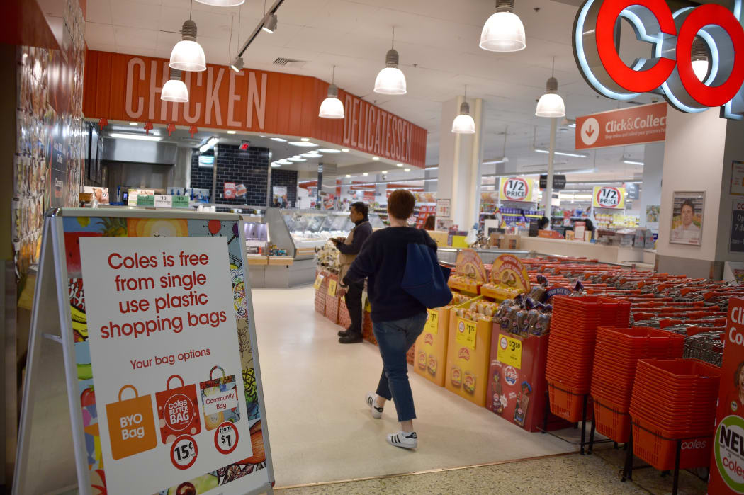 Thicker plastic bags free for Coles shoppers after outcry RNZ News