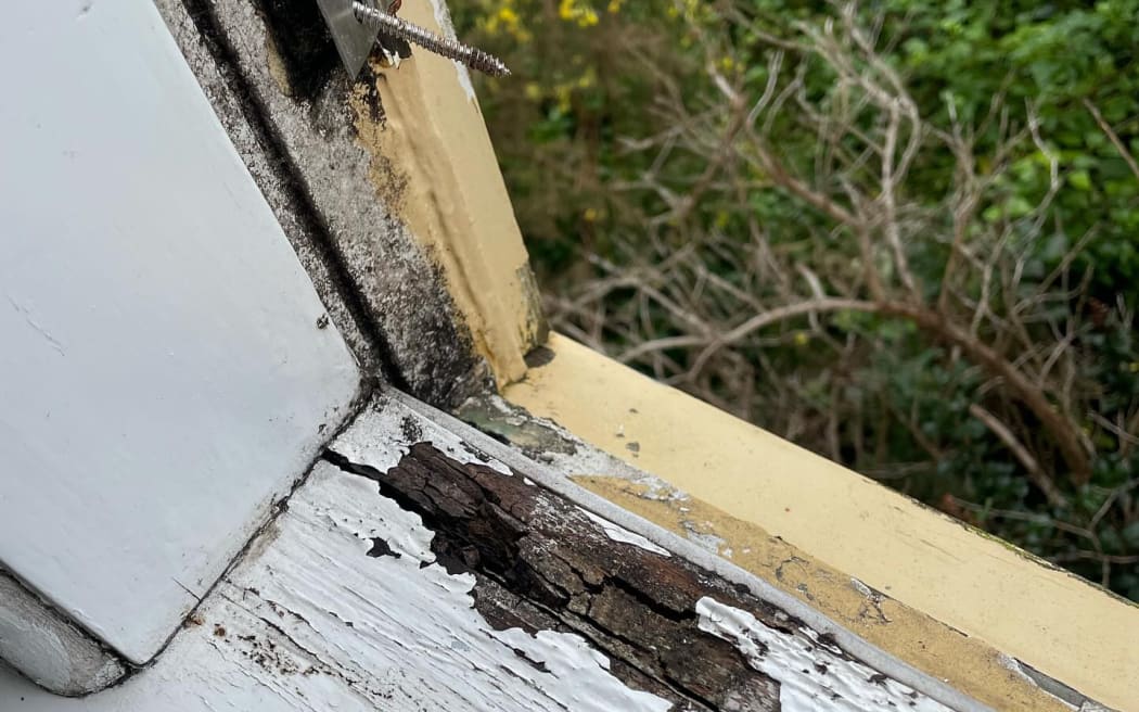 A rotten window in Lexi Muir's previous rental.