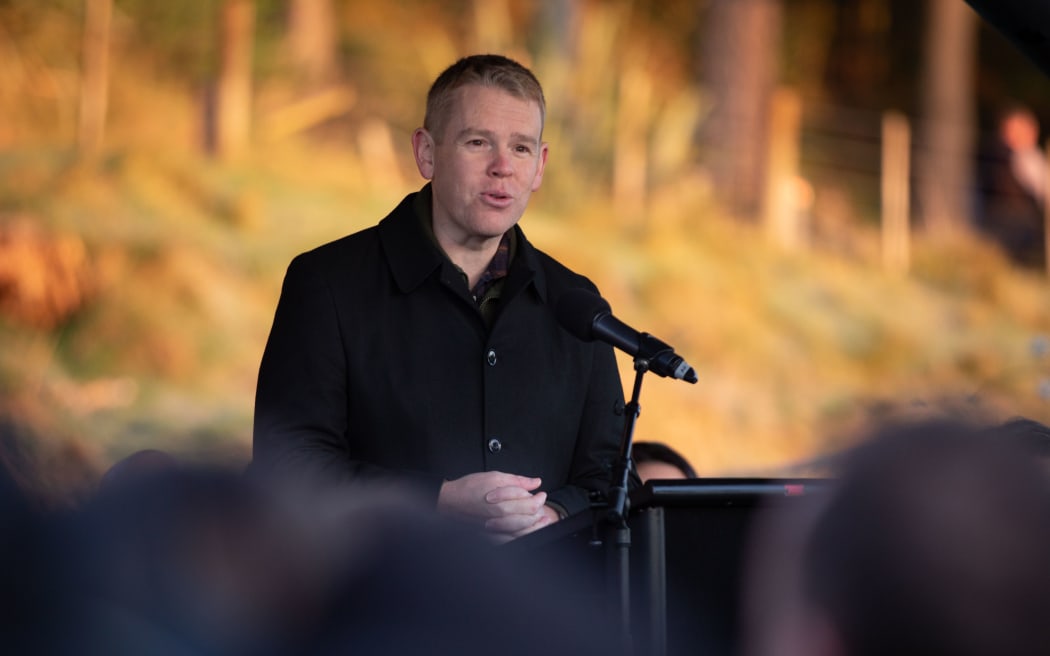 Chris Hipkins speaks at the opening of Fieldays 2023