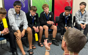 New Plymouth Boys High School students heard from Tui Ora kaiārahi in primary care Lee O'Neill about a future in the health sector at one of Why Ora's workshops.