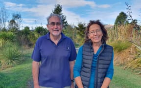Bill Simpson and Tanya Jankins at the Charlesworth Reserve in Christchurch