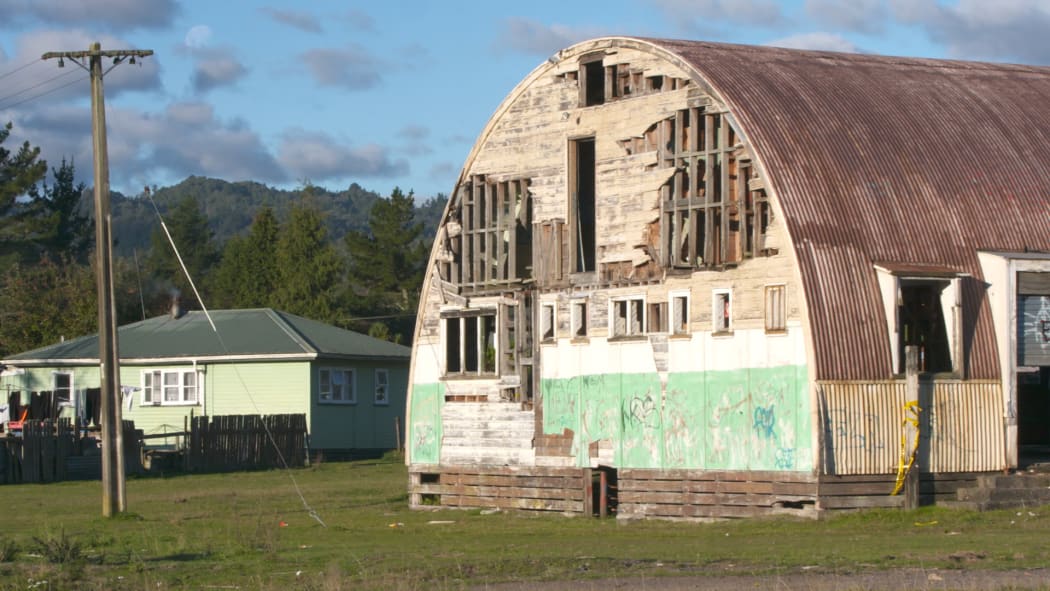 The derelict gym in Minginui.