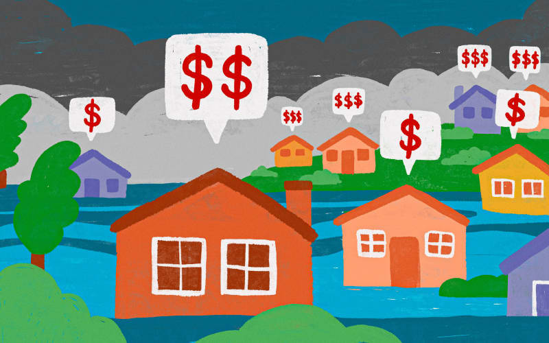 Flood-risk homes defy analysts' expectations, gain value faster than ...