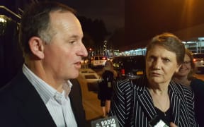 John Key and Helen Clark