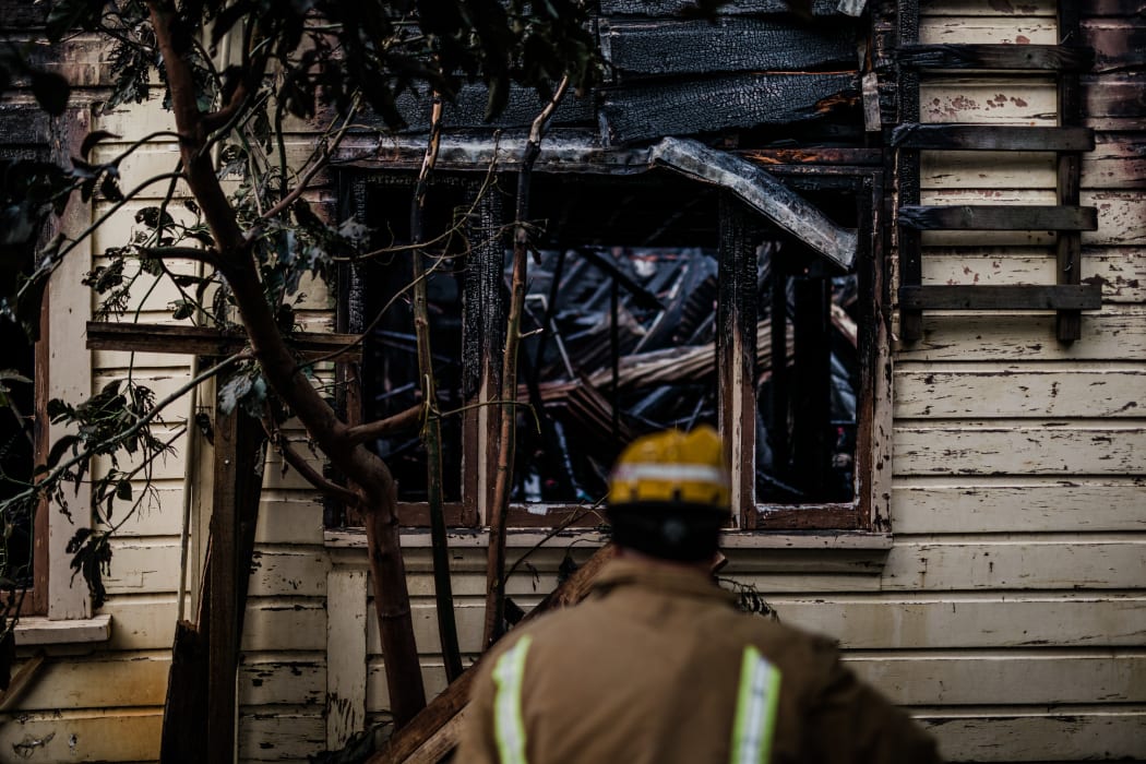 The house was not formally occupied at the time of the fire.