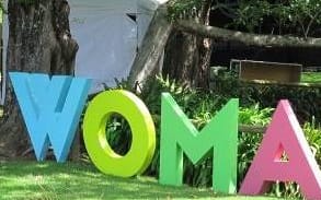 Womad letter sign
