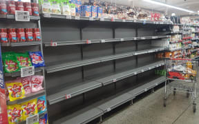 New World in Levin has no eggs on its shelves as an egg shortage hits the supermarkets.