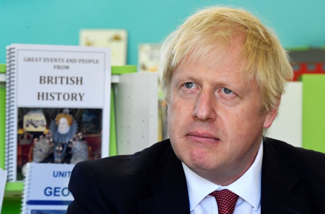 Boris Johnson, pictured on a visit to year six pupils at Pimlico Primary in London on Sept 10.