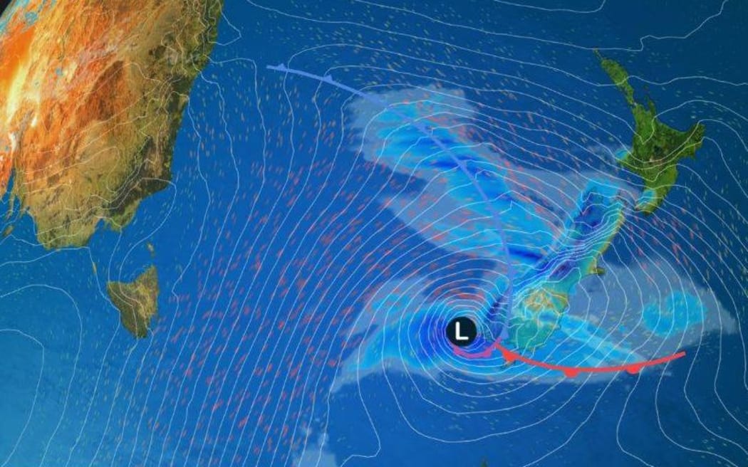 The low pressure system will move in on Wednesday morning.