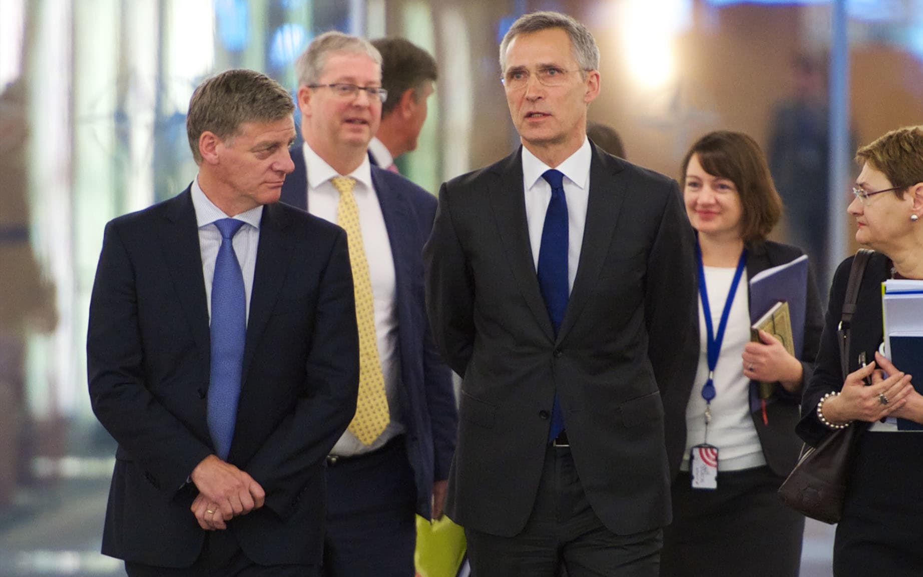 Prime Minister Bill English met with NATO Secretary General Jens Stoltenberg in Brussels.