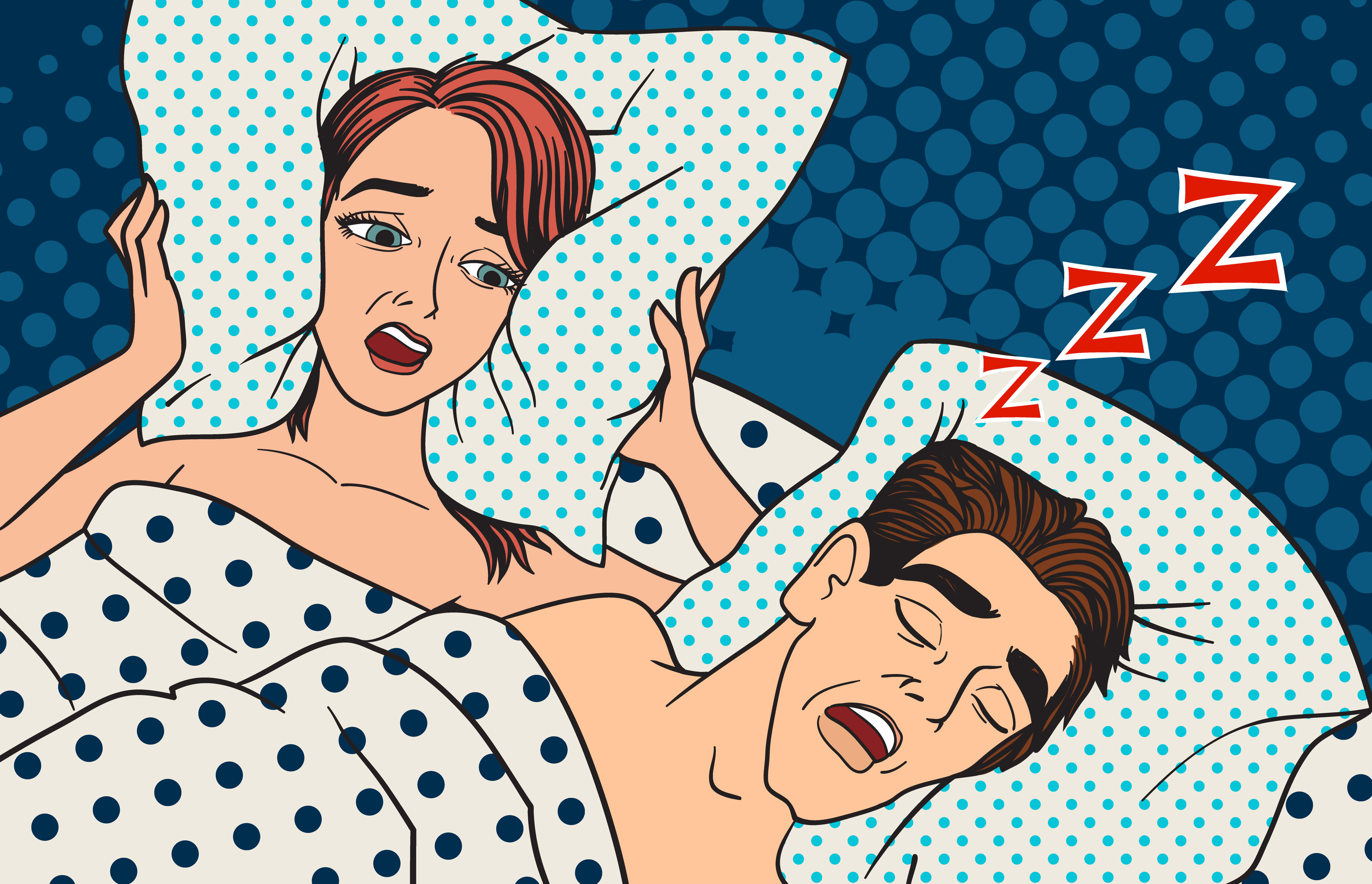 snoring cartoon