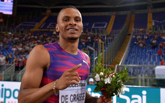 Canadian sprinter Andre de Grasse