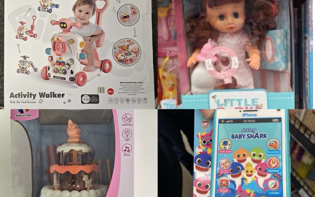 Part of the Panda Mart products that have been identified as unsafe by the Commerce Commission recently.