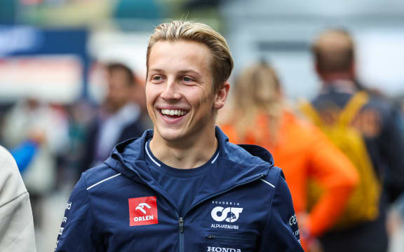 New Zealand driver Liam Lawson with Scuderia AlphaTauri at the 2023 Dutch Grand Prix.