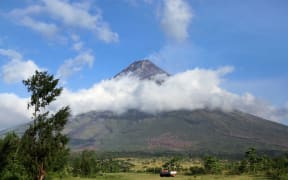 Mount Mayon, one of the most active volcanoes in the Philippines.