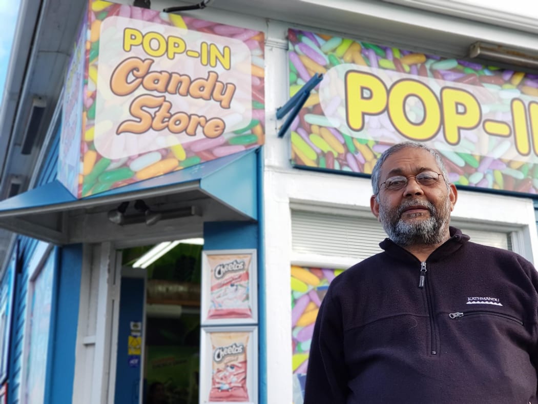Pop-In Candy Store, owner Arun Patel, says his business has suffered.