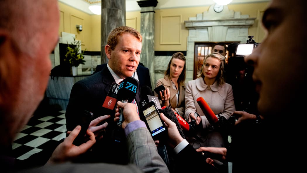 Hipkins addresses media about latest teacher pay news.