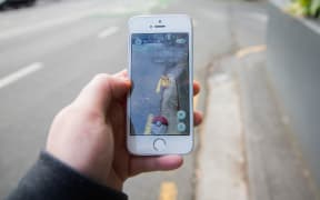 Pokemon Go being played on a mobile