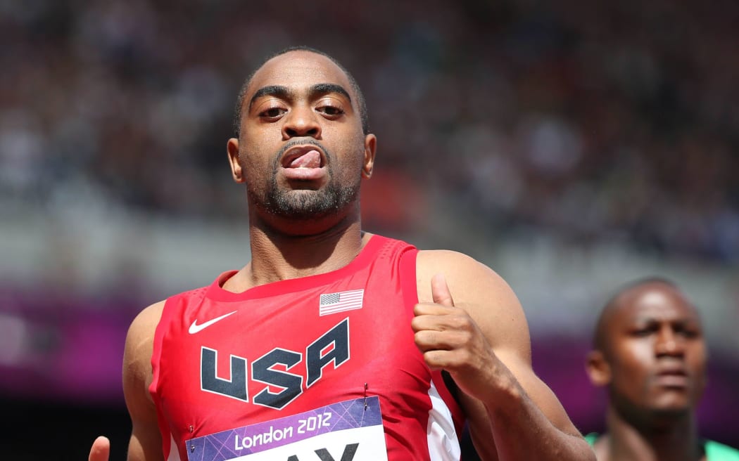 American sprinter Tyson Gay.