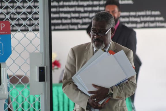 Bruno Leingkone at the Parliament Complex.