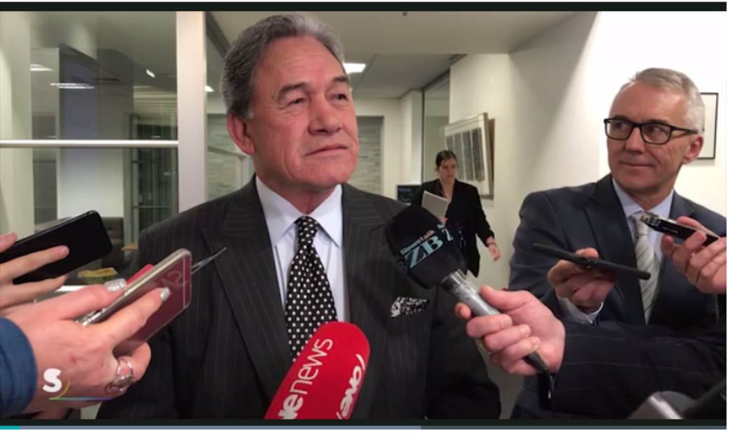 Only in NZ: Acting PM Winston Peters fielding questions on allegedly being late to an early morning TV interview