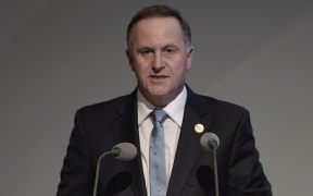Prime Minister John Key delivers a speech in Istanbul on 23 April.
