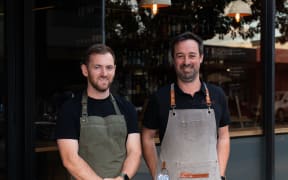 Head chef David Bryson (Left) and Nick Potts (Right), who founded Solera with his wife Chloe Ashman.
David Bryson at the chef's bar.