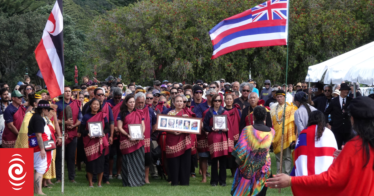 Hawaiian voyaging canoe welcomed back to Waitangi