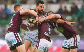 Ben Matulino is detained by a flock of Sea Eagles.