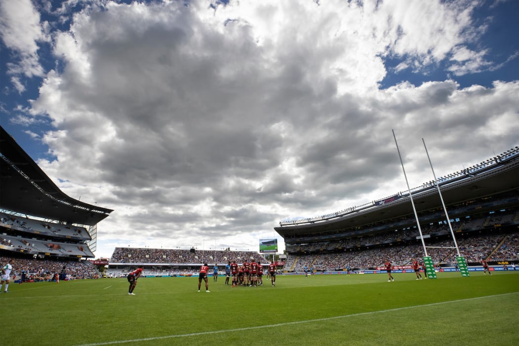 General view during the Super Rugby Aotearoa rugby match between the Blues and the Crusaders held at Eden Park, Auckland, New Zealand.  21  March  2021       Photo: Brett Phibbs /www.photosport.nz