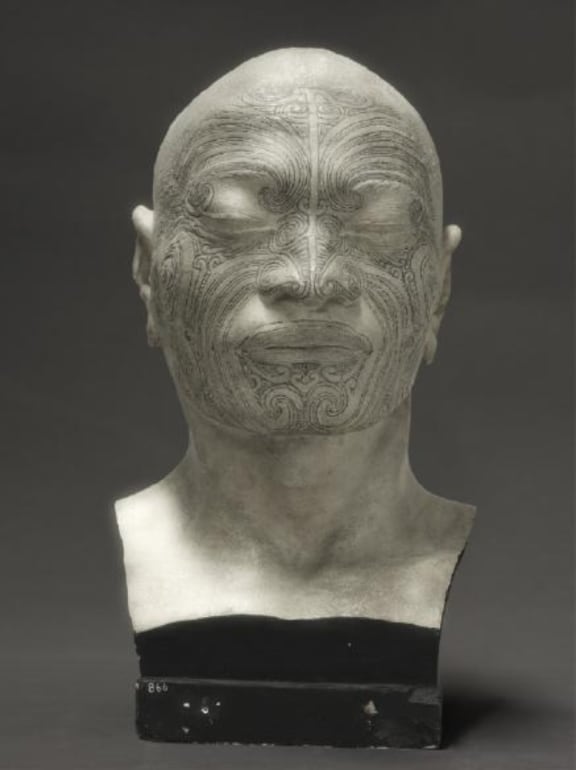 Life Cast of of Matoua Tawai; photograph by Fiona Pardington