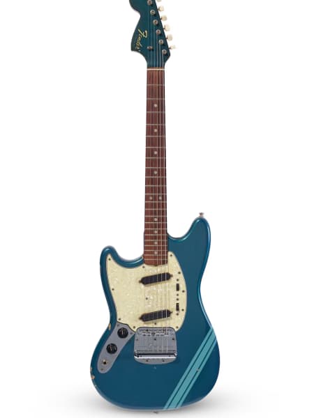 Kurt Cobain's left-handed Fender Mustang is the most expensive lot listed for sale.