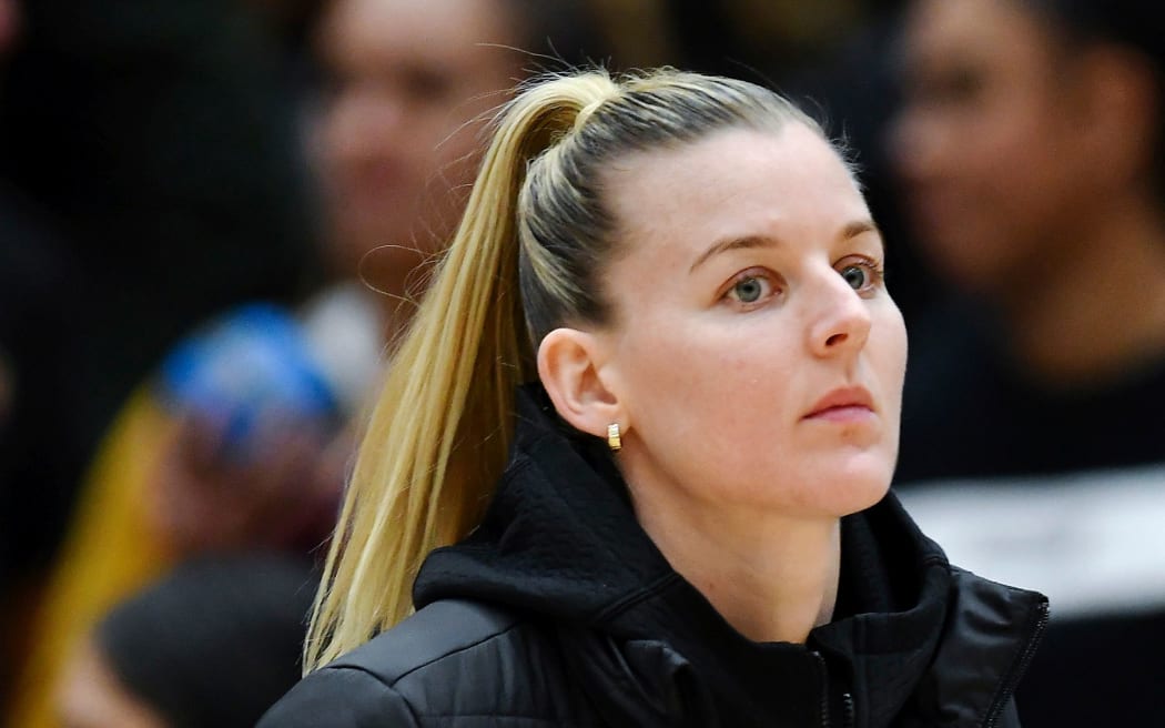 Injured Silver Ferns Katrina Rore.
