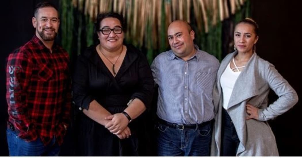 (From left)  Jason Te Mete, Maraea Rakuraku, Aroha Awarau, Krystal Lee Brown