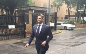Cairns leaving Southwark Crown Court after the first day of his perjury trial