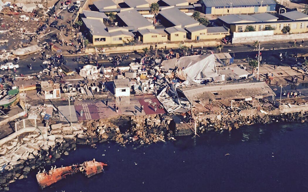 The port of Coquimbo was badly damaged in the 8.3 magnitude earthquake.