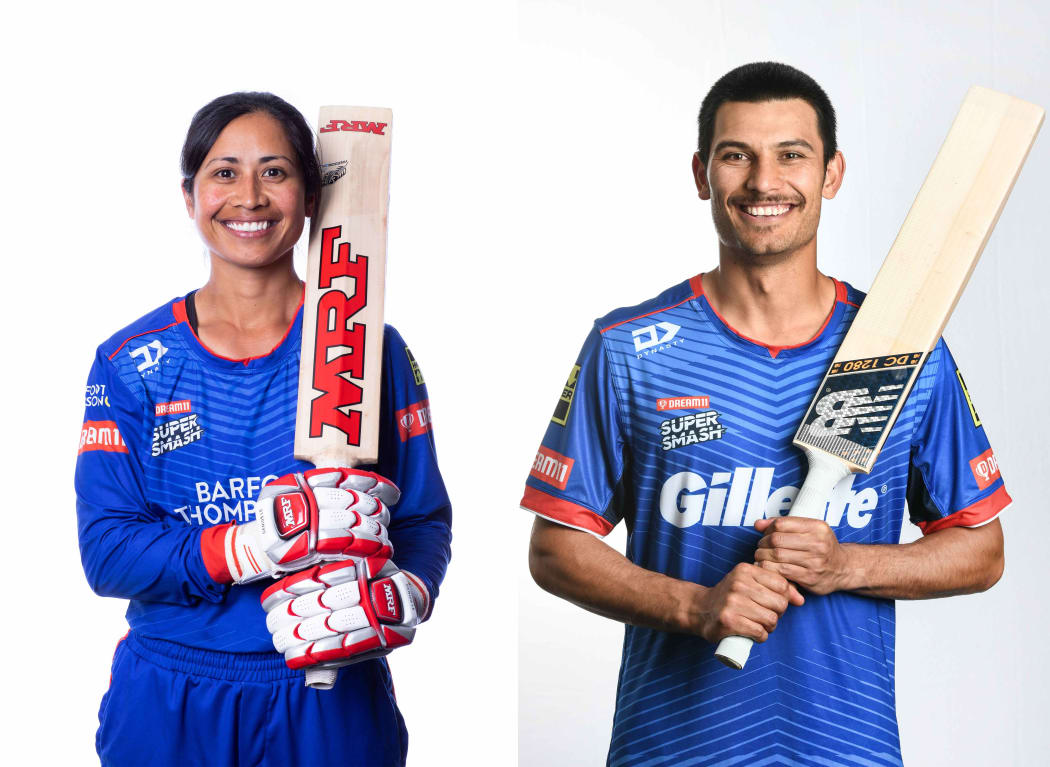 Samoa and Auckland cricketers Regina Lili'i and Sean Solia.