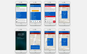 Examples of the mobile tools the Prepare Wellington project proposed for crowd-sourcing information before and during an emergency.