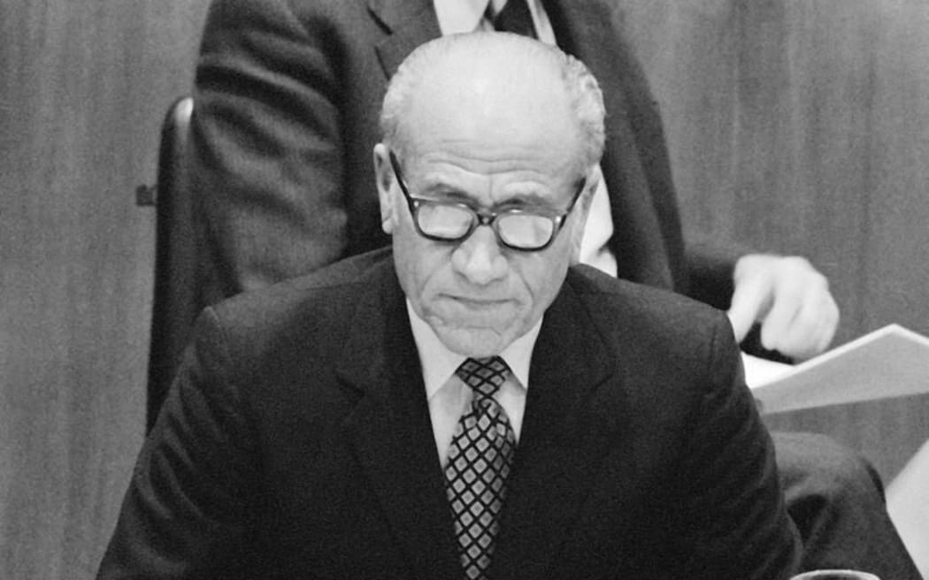 Robert Rex at the United Nations in 1973.