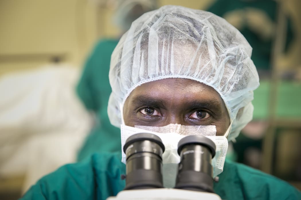 Dr Mundi Qalo at work