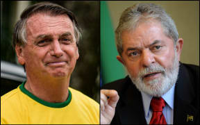 Brazilian President Jair Bolsonaro and opponent Luiz Inacio Lula da Silva