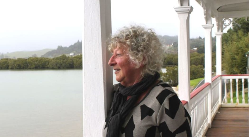 Carol Zambucka on her balcony