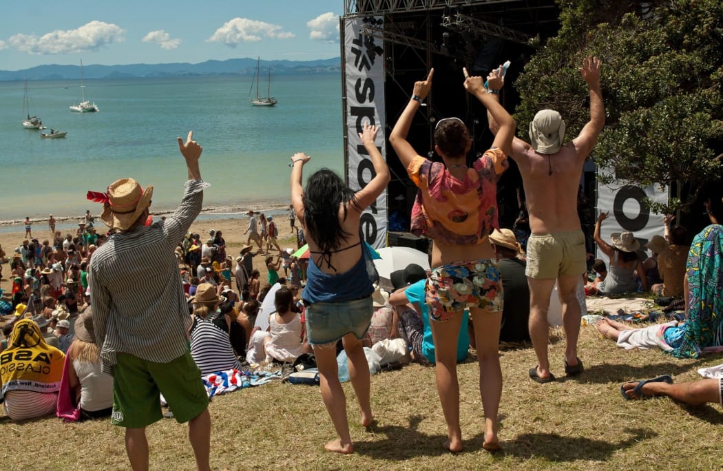 Revellers at Splore 2012