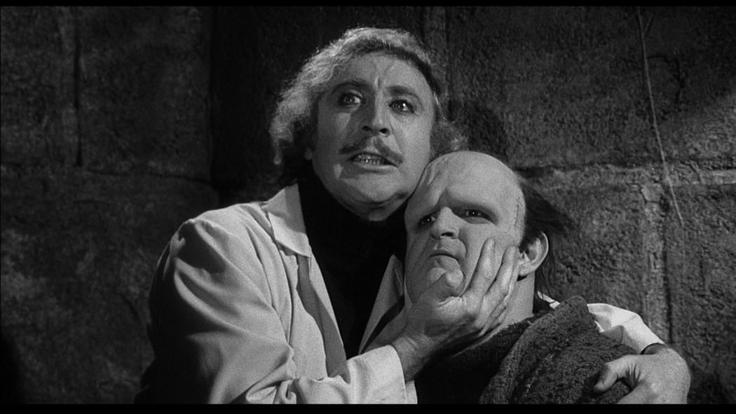 Gene Wilder as Frankenstein and Peter Boyle as The Monster in Mel Brooks’ Young Frankenstein