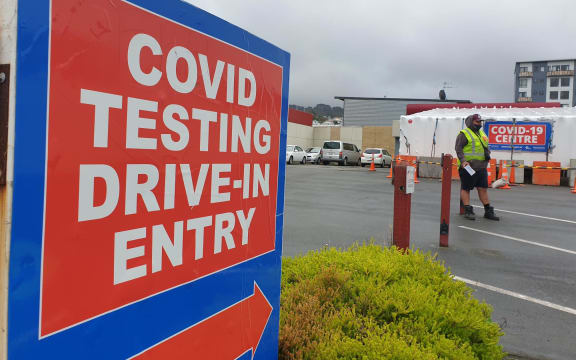 Only one or two people were getting tested at the Covid-19 testing centre at Taranaki Street in Wellington on Saturday morning.