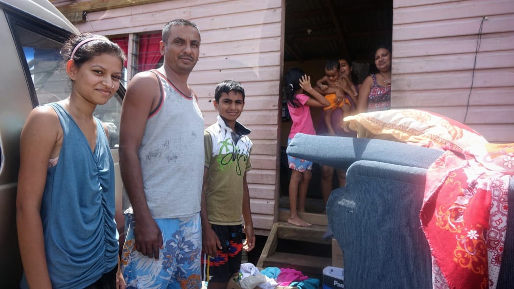 Shvnita Shayal, left, with her family