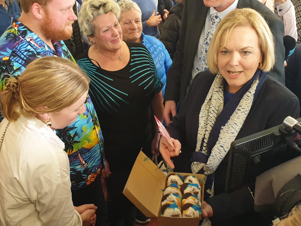 National Party leader Judith Collins on the campaign trail. 13/10/20