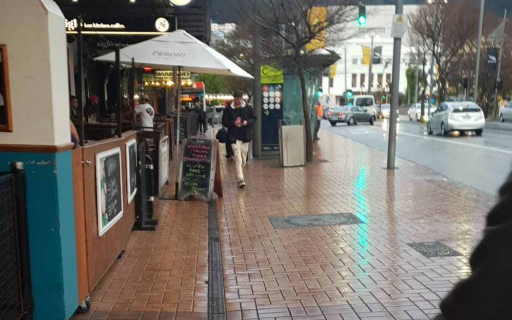 The terracotta-coloured tiles line Wellington's Golden Mile, which runs from Courtenay Place to Manners Street, Willis Street and Lambton Quay.